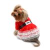 Lace Ruffles Puffy Sleeves Christmas Dress